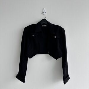 Black Cropped Jacket